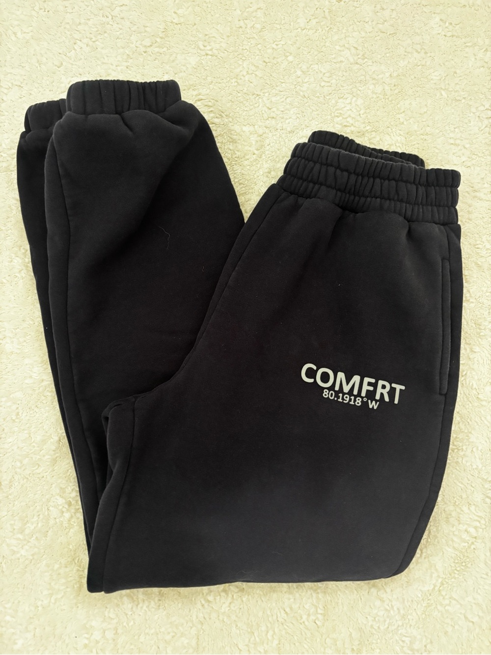 COMFRT Black Logo Jogger Sweatpants